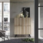 Un bufet inalt decorat cu tablouri: Idei si sfaturi pentru decorarea bufetelor inalte